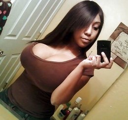 Beautiful ebony brunette big boobs in..