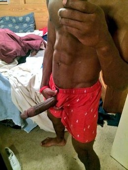 Huge black dick selfie