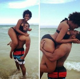 Beach love… in the Sexy Black Nation