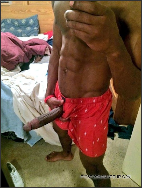 Pics: Huge black dick selfie.